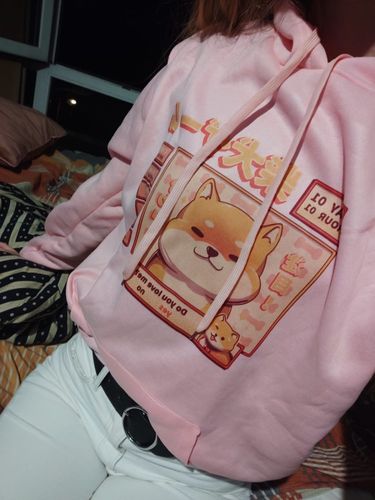 Customer photo review of Shiba Inu Sweatshirt