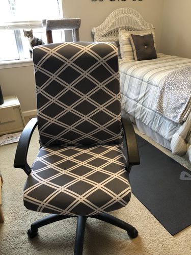 Customer photo review of EasyFit™ Stretch Office Chair Cover