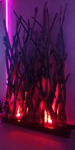 Customer photo review of BLUMA Raumteiler Teakholz 200 cm x 130 cm