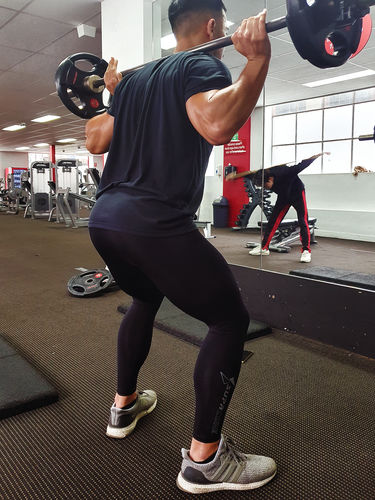 Customer photo review of Seamless body Mapped power running tights /training compression leggings