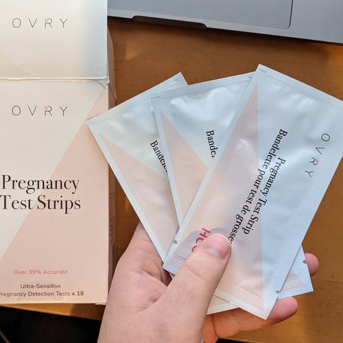Customer photo review of Pregnancy Test Strips (Ultra-Sensitive)