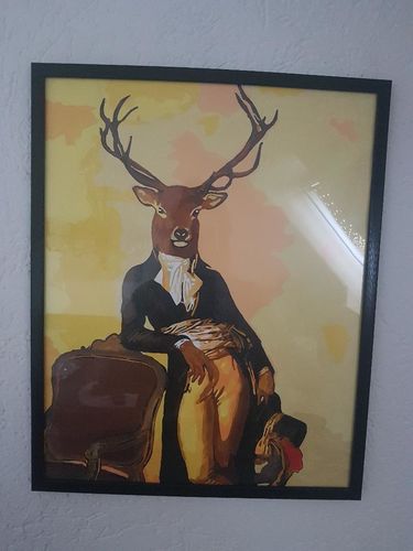 Customer photo review of Malen nach Zahlen - Mensch mit Hirschkopf