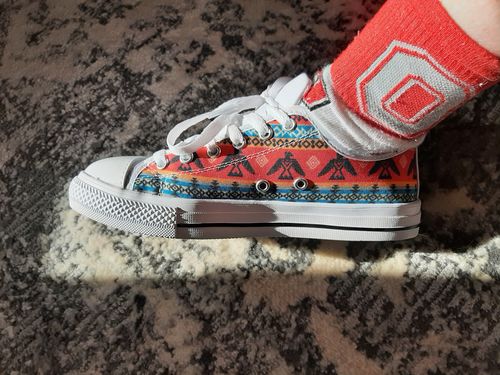 Customer photo review of Eagles Native American Design Women Low Top Shoes
