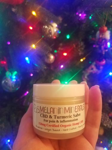 Customer photo review of Melanin Minerals CBD & Turmeric Salve