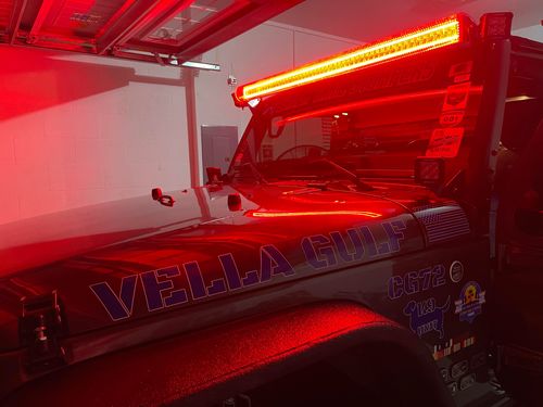 Customer photo review of COMBO PACK 52” RGB Chasing LED LIGHT BAR + Cover + Insert