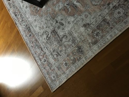 Customer photo review of Distressed Vintage Cezanne Blush Area Rug