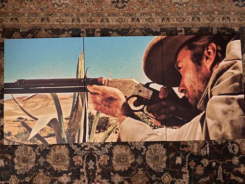 Customer photo review of The Good The Bad The Ugly Blondie Canvas Sets