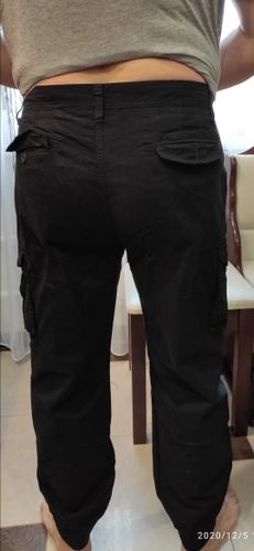 Customer photo review of High Quality Khaki Casual Pants Men Military Tactical Joggers Camouflage Cargo Pants