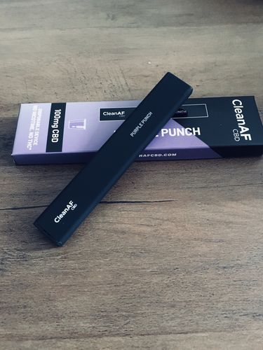 Customer photo review of 100 mg CBD Disposable Vape ~ CleanAF PUFF in 9 Flavors