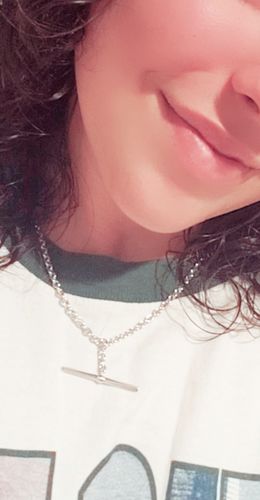 Customer photo review of Sophie Floyd Thalia Necklace in Silver