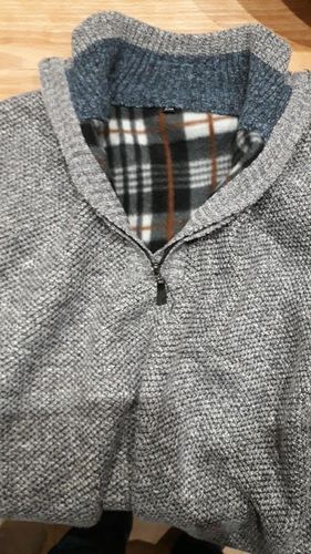 Customer photo review of Winter Men's Fleece Thicker Half Zipper Turtleneck Warm Pullover Sweater