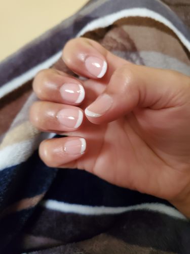 Customer photo review of GHDip Dip Powder Nail Kit G6407(Glitter Red Color)