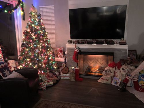 Customer photo review of Dimplex Revillusion 42 inch Built-In Electric Firebox | Herringbone Brick
