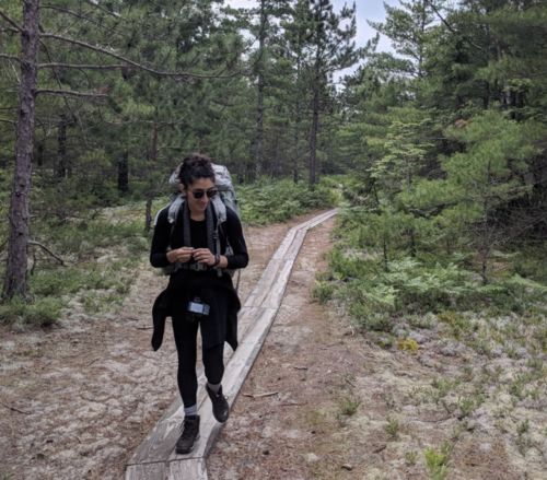 Customer photo review of Women Hiking and Trekking Sneakers