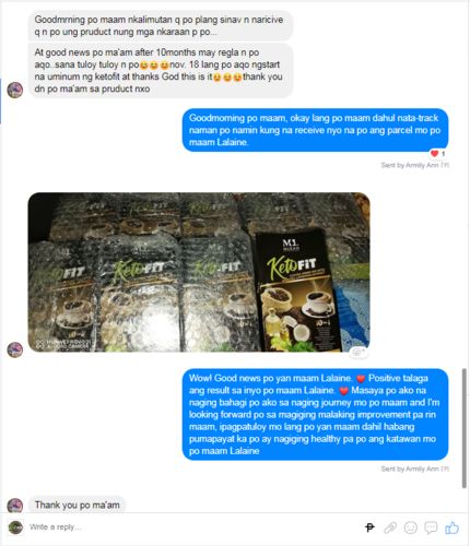 Customer photo review of KETOFIT COFFEE (10 IN 1 SLIMMING COFFEE ) 2 BOXES /FREE SHIPPING