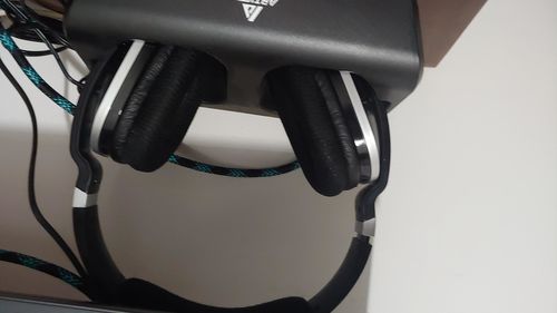 Customer photo review of Wireless TV Headphones, Monodeal Over Ear Headsets for TV Watching with Charging Dock, 2.4GHz RF Transmitter, 100ft Wireless Range and Rechargeable 20 Hour Battery, Black