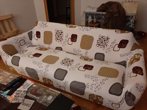 Customer photo review of Waffle - Housses Extensibles de Fauteuil et Canapé - La Maison des Housses