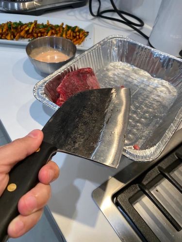 Customer photo review of Nakiri™ - The Original Serbian Sarschach Steel Knife