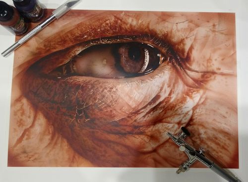 Customer photo review of Classroom in a Box: Textured Skin project - (no paint or tools)