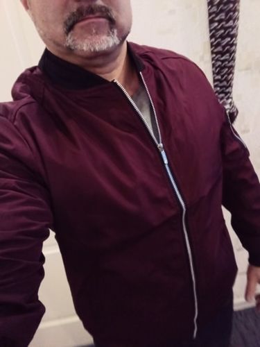 Customer photo review of Spring New Men's Bomber Zipper Jacket