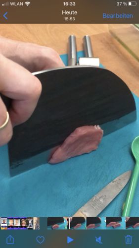 Customer photo review of Handgeschmiedetes Kochmesser - Serbian Style