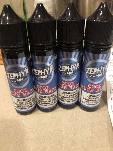 Customer photo review of Cool Blue Razz