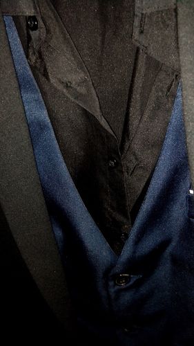 Customer photo review of Men Slim Fit Mens Suit Vest