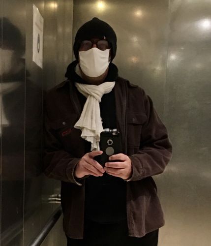 Customer photo review of Veste en velours côtelé style chemise - XL