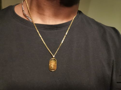 Customer photo review of CRAFTD Signature Pendant (Gold)