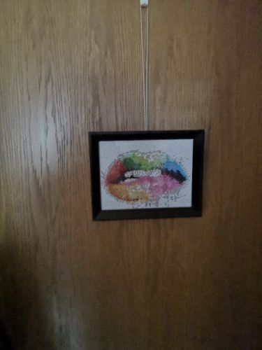 Customer photo review of GRATIS Diamond Painting - Color Lipstick