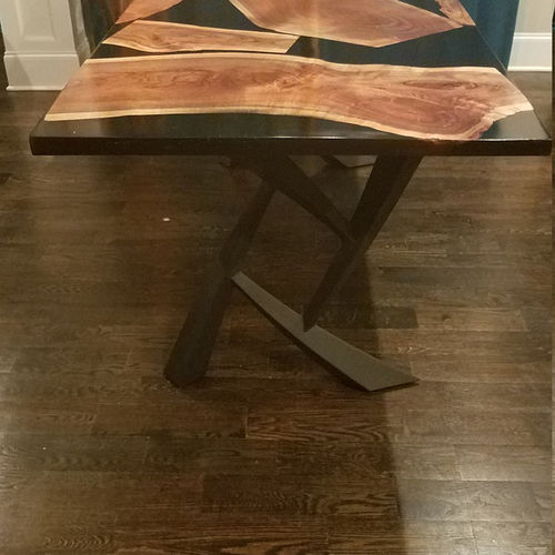 Customer photo review of Elegance table legs 411 Draco (Free Shipping USA)