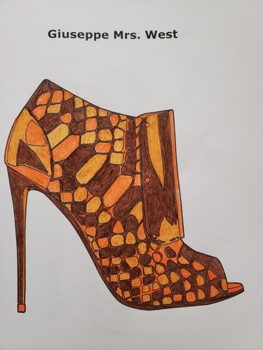 Customer photo review of High On Heels Coloring Book