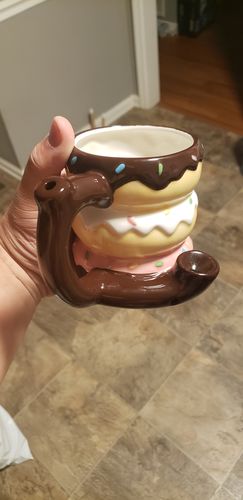 Customer photo review of Doughnuts Pipe Mug