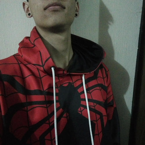 Customer photo review of The Superior Spider-Man Cosplay 3D Hoodie