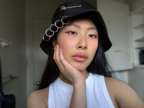 Customer photo review of Pierced Bucket Hat