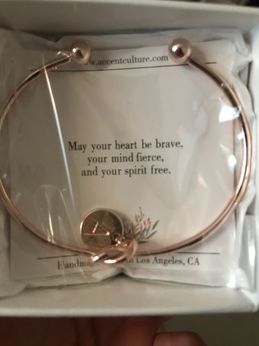 Customer photo review of AC Initial in Knot Bracelet