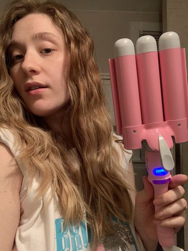 Customer photo review of Mermade Hair Waver - Pink - 32mm