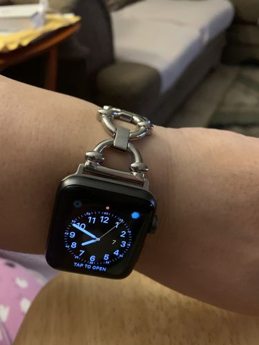 Customer photo review of Classic Link Bracelet for the Apple Watch in Rose Gold, Gold, or Silver