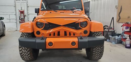 Customer photo review of Hawke Grille - Matte Black (07-18 Jeep Wrangler JK)