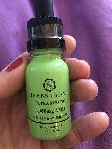Customer photo review of Extra Strong CBD Recovery Drops