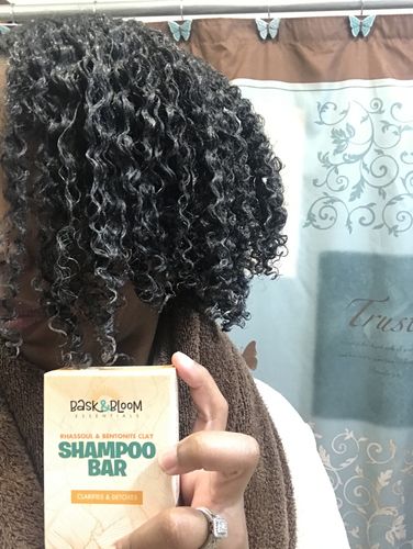 Customer photo review of Rhassoul & Bentonite Clay Shampoo Bar