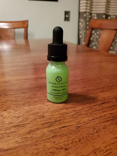 Customer photo review of Extra Strong CBD Recovery Drops