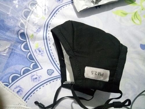 Customer photo review of Carbon Filter and Cotton PM2.5 mask in multiple colors + 2 filters