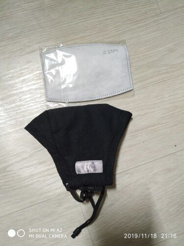 Customer photo review of Carbon Filter and Cotton PM2.5 mask in multiple colors + 2 filters