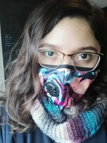 Customer photo review of Carbon Filtered Mask with N99 Filters