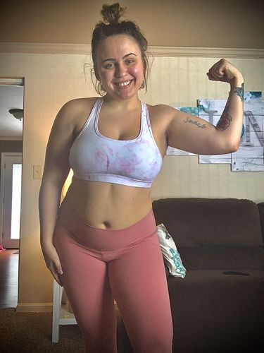 Customer photo review of Relax Sweater - Teal / Fuchsia