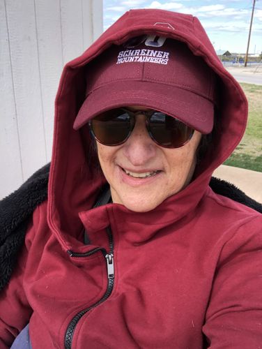 Customer photo review of Ascend Zip Jacket - Deep Red / Navy