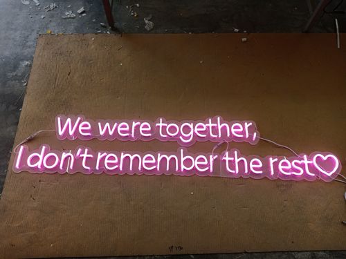 Customer photo review of 'Better Together' Neon Sign
