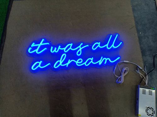 Customer photo review of 'It Was All a Dream' Neon Sign