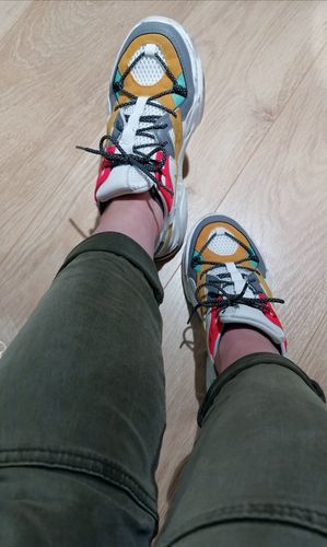 Customer photo review of Basket - Modèle "ALICE" BLANC/GRIS